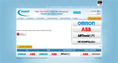 Desktop Screenshot of mavielektronik.com.tr